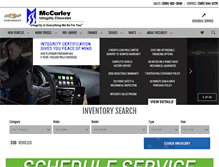 Tablet Screenshot of mccurleyintegritychevrolet.com